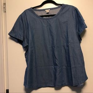 J. Crew Chambray Blouse